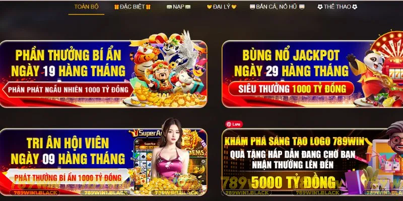 Tổng hợp chương trình ưu đãi hấp dẫn chỉ có riêng tại 789win